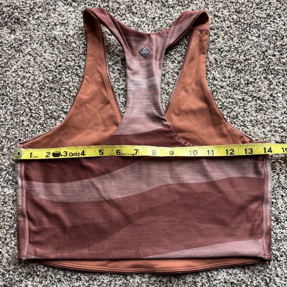 Prana crop top sports bra yoga brown XS - Picture 3 of 5